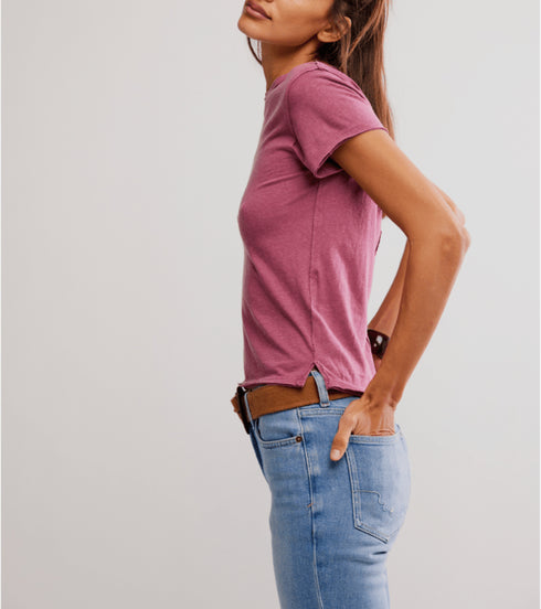 Nova Tee by We The Free - We The Free by Free People - Crushed Berry