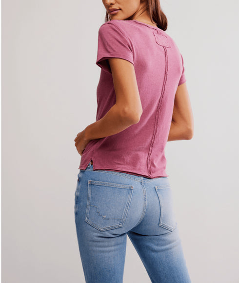 Nova Tee by We The Free - We The Free by Free People - Crushed Berry