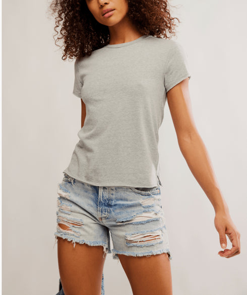 Nova Tee by We The Free - We The Free by Free People - Greyhound