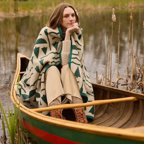 On The Lake Blanket - ChappyWrap - Green