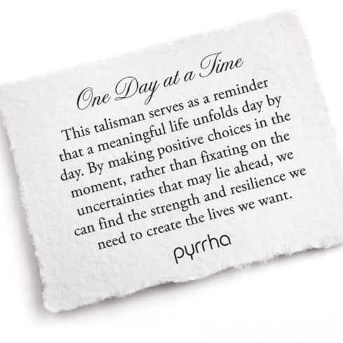 One Day At A Time - Pyrrha - Sterling Silver