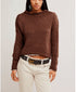 Opal Rollneck Knit Sweater - Free People - Chicory Coffee