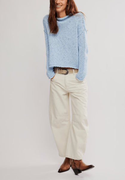 Opal Rollneck Knit Sweater - Free People - Free People - Cashmere Blue