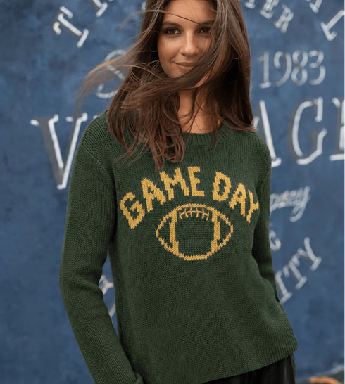 Packers Game Day Sweater - Wooden Ships - Green/Gold