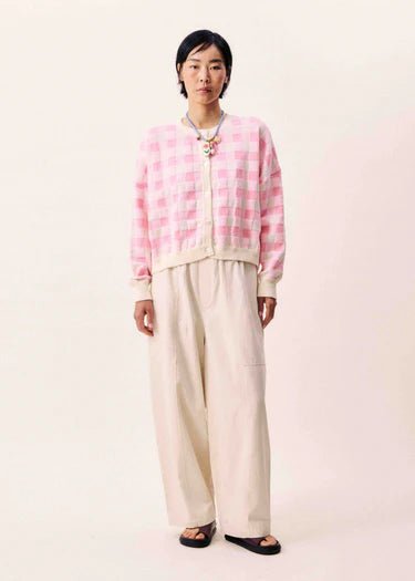 Padina Check Cardi - FRNCH - Rose