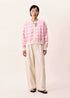 Padina Check Cardi - FRNCH - Rose