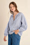 Peasant Top - Molly Bracken - Blue