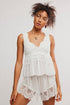 Petal Party Shapeless Cami - Free People - White