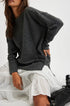 Phoebe Pullover - Free People - Dark Heather Grey