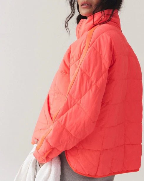 Pippa Packable Puffer Jacket - Free People - Hot Watermelon