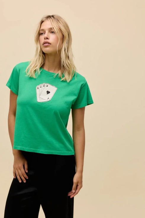 Playing Cards Tee - Daydreamer - Lucky Green