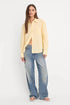 Poplin Classic Boxy Shirt - Good American - Butterbeam Stripe