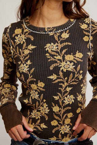 Pretty Little Thermal - We The Free - We The Free by Free People - Black Combo Folk Vine