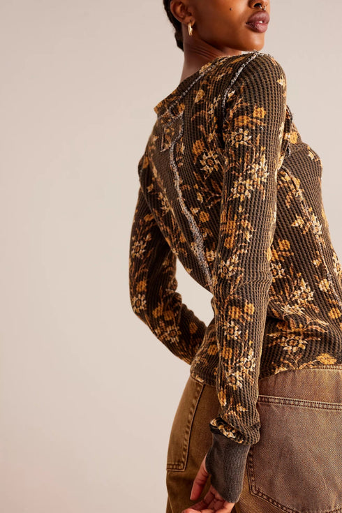 Pretty Little Thermal - We The Free - We The Free by Free People - Black Combo Folk Vine