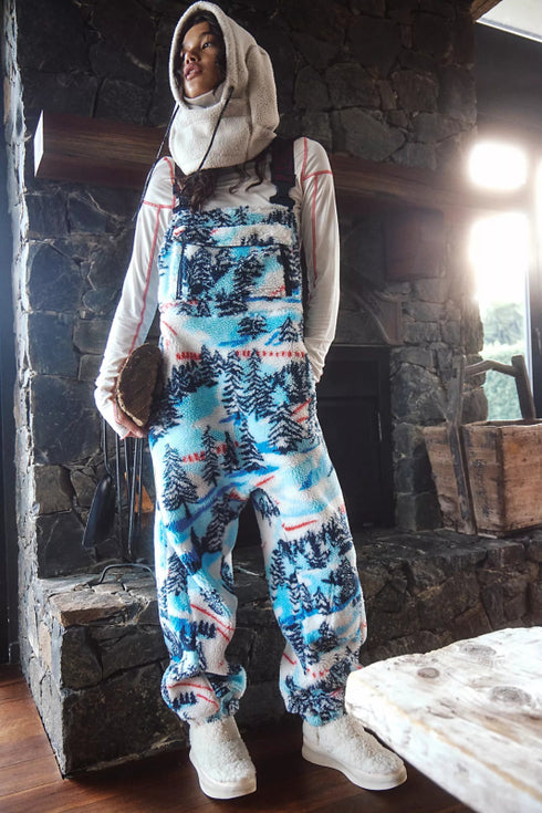 Printed Hit The Slopes Salopette - FP Movement - FP Movement - Alpine Combo