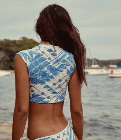 Printed Sonny Swim Tee - Free People - Free People - Martini Mix Glacier