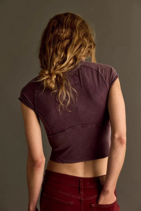 Protagonist Tee - We The Free - We The Free by Free People - Vintage Grape