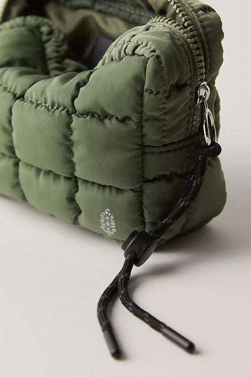 Quilted Mini Case - Free People - Washed Sage