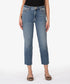 Rachael High Rise Fab Ab Mom Jean - KUT - Exalted W/Medium Base Wash