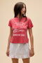 River Rat Race Burnout Vintage Tee - Daydreamer - Deep Sea Coral