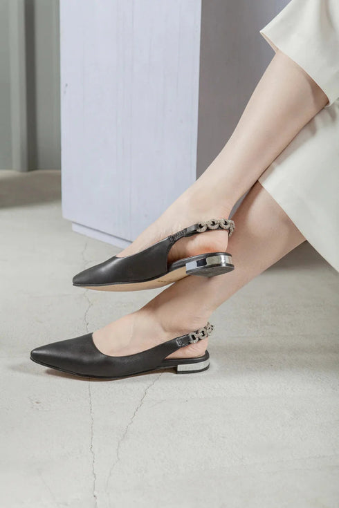 Royal Sling Flat - All Black - Black
