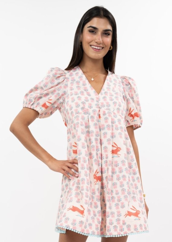 Running Rabbit Dress - Uncle Frank - Ivory