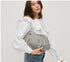 Sadie Clutch - Urban Expressions - Black/White Stripe