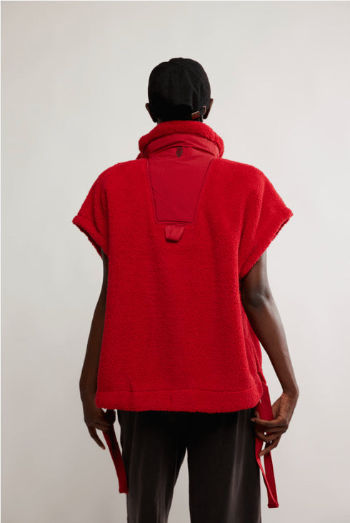 Scout It Out Fleece Vest - FP Movement - Free People Movement - Cranberry