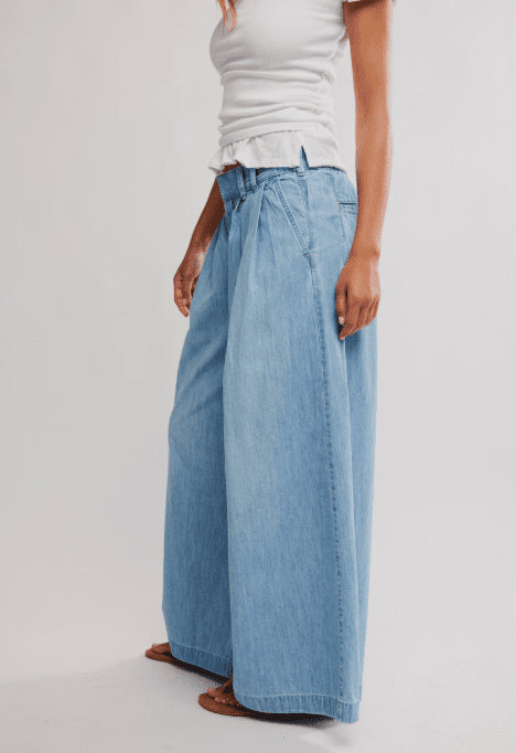 Scout Wide Leg - We The Free - We The Free by Free People - California Blue