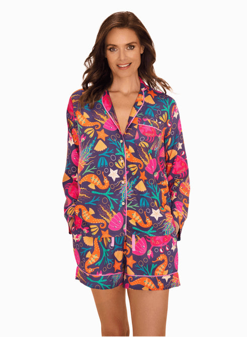 Seashore Friends PJ Set - Powder Design - Multi