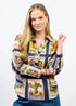 Seed Packets Popover Top - Ivy Jane - Navy Print