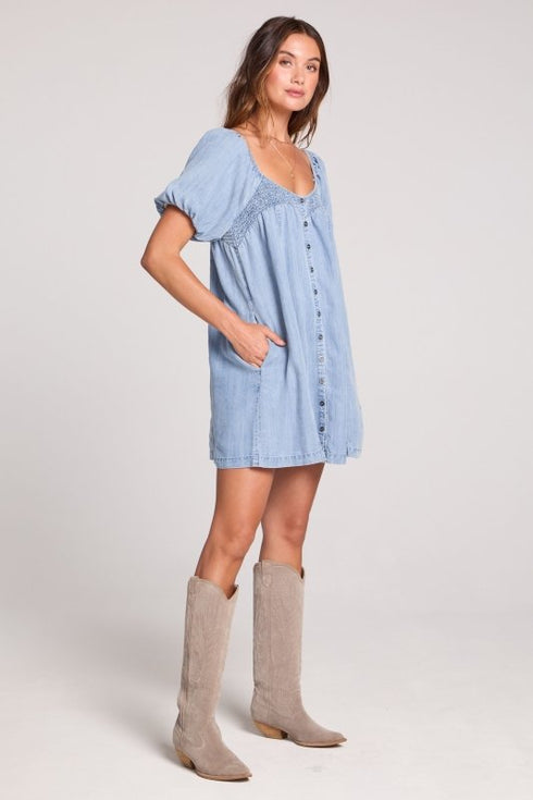 Seymore Mini Dress - Saltwater Luxe - Vintage Indigo Blue