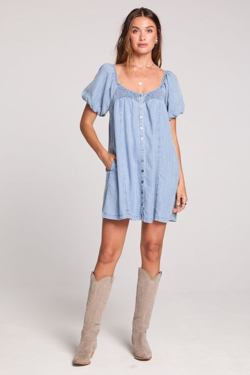 Seymore Mini Dress - Saltwater Luxe - Vintage Indigo Blue