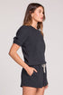Short Sleeve Pullover - Saltwater Luxe - Black