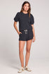 Short Sleeve Pullover - Saltwater Luxe - Black