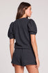 Short Sleeve Pullover - Saltwater Luxe - Black