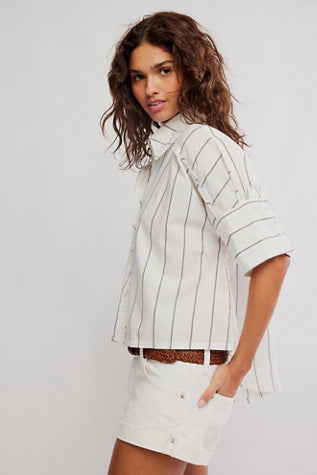 Seaside Cotton Stripe Shirt - We The Free