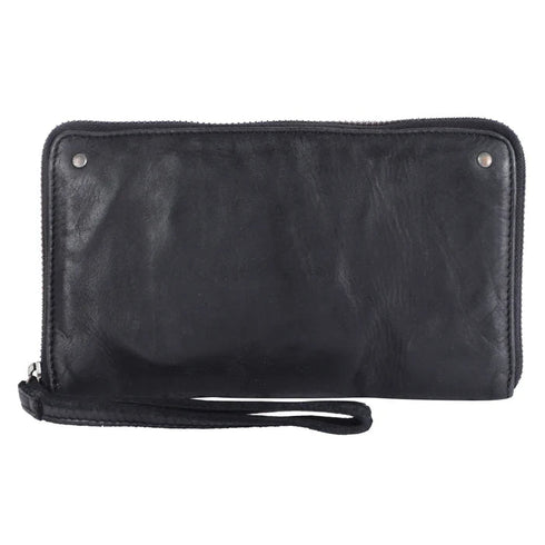 Sierra Wallet/ Wristlet - Latico - Black