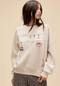Ski Day Raglan Sweatshirt - Daydreamer - Dirty White