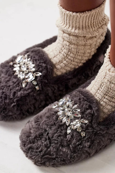 Slumber Party Loafer Slip - Free People - Chocolate