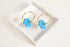 Small Daisy Hoop Earrings - Cities in Dust - Blue