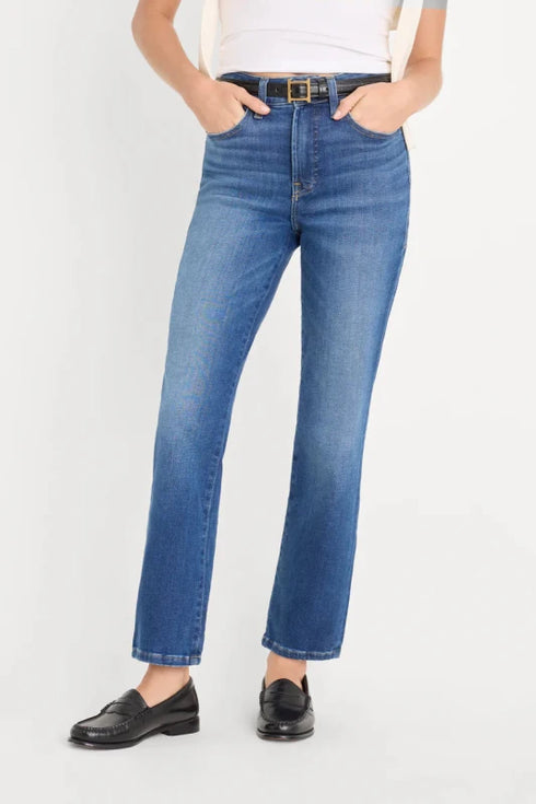 Soft Tech Good Legs Straight Jeans - Good American - Indigo1233