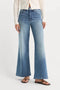 Soft Tech Good Waist Palazzo Ankle Jeans - Good American - Indigo1238