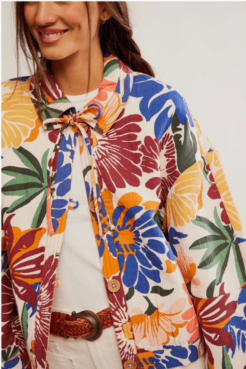 Soleil Beach Jacket - Free People - Tropical Combo