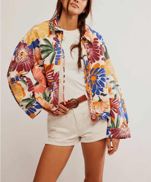 Soleil Beach Jacket - Free People - Tropical Combo