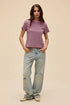 Stripe Vintage Tee - Daydreamer - Pink Rose