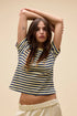Stripe Vintage Tee - Daydreamer - Yellow Mist