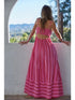 Summer Strip Midi - By Together - Pink Multi