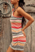 Sun Rays Sweater Mini Dress - Free People - Peach Combo