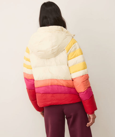 Sunbeam Puffer Jacket Colored - Marine Layer - Warm Burst